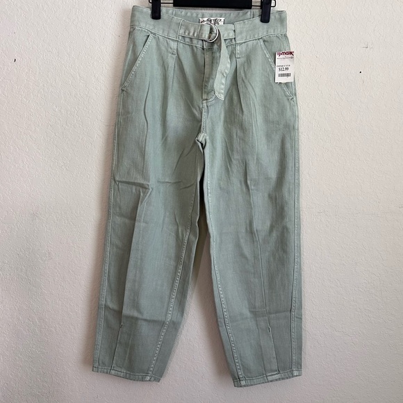 WE THE FREE Paloma Baggy Pant Light Green NWOT Size 26 - Picture 4 of 9